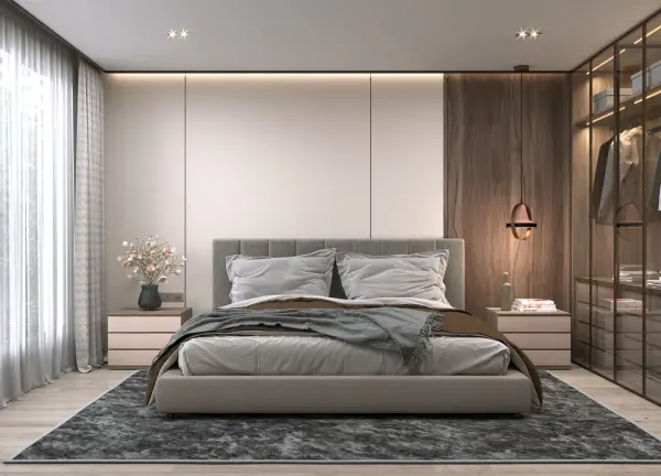Master bedroom interior design 10 by Visioncraft Interiors – Hyderabad