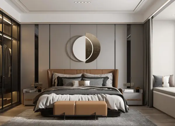Master bedroom interior design 2 by Visioncraft Interiors – Hyderabad