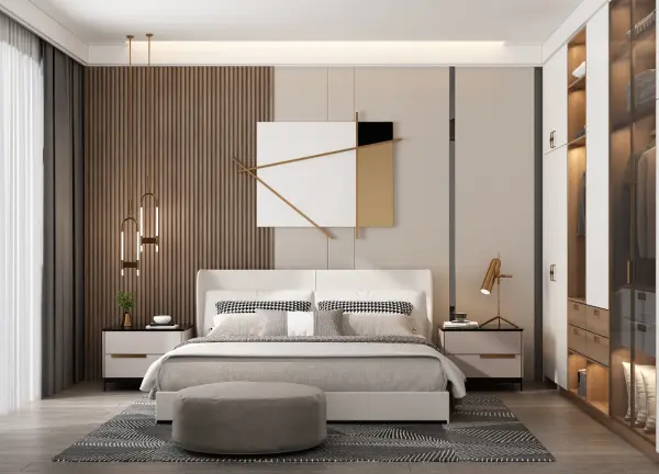 Master bedroom interior design 5 by Visioncraft Interiors – Hyderabad