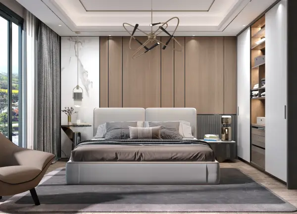 Master bedroom interior design 7 by Visioncraft Interiors – Hyderabad