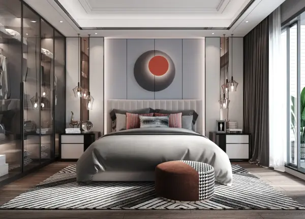 Master bedroom interior design 8 by Visioncraft Interiors – Hyderabad