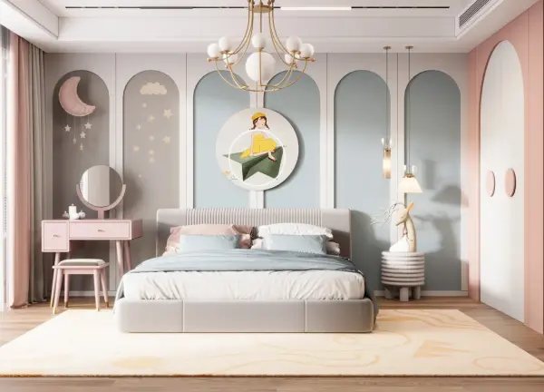 Kids bedroom interior design 9 by Visioncraft Interiors – Hyderabad