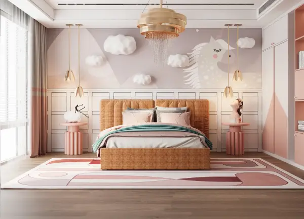 Kids bedroom interior design 11 by Visioncraft Interiors – Hyderabad