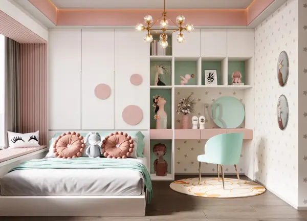Kids bedroom interior design 2 by Visioncraft Interiors – Hyderabad