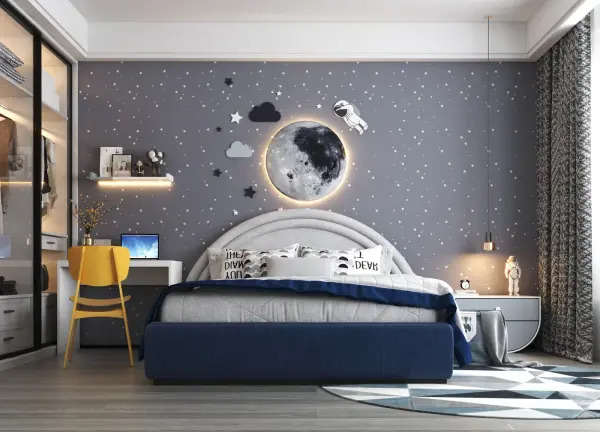 Kids bedroom interior design 3 by Visioncraft Interiors – Hyderabad