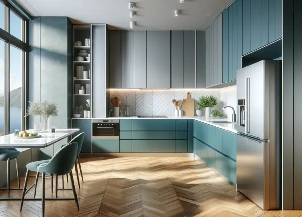Modular kitchen interior design 9 by Visioncraft Interiors – Hyderabad