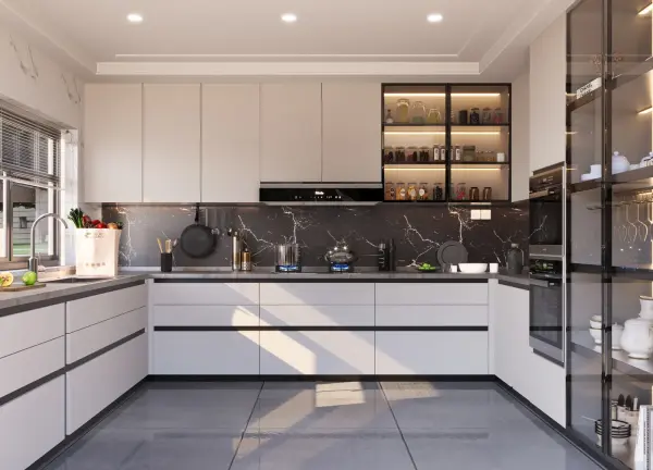 Modular kitchen interior design 2 by Visioncraft Interiors – Hyderabad