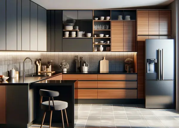 Modular kitchen interior design 4 by Visioncraft Interiors – Hyderabad
