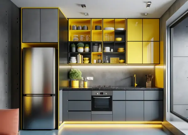 Modular kitchen interior design 5 by Visioncraft Interiors – Hyderabad