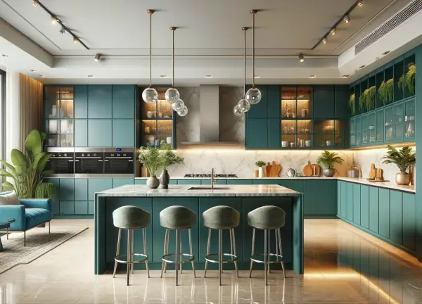Modular kitchen interior design 6 by Visioncraft Interiors – Hyderabad