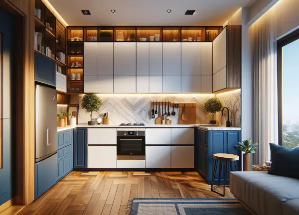 Modular kitchen interior design 8 by Visioncraft Interiors – Hyderabad