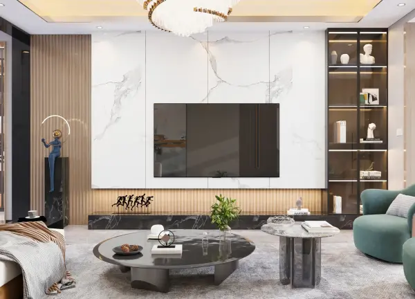 Living room interior design 13 by Visioncraft Interiors – Hyderabad