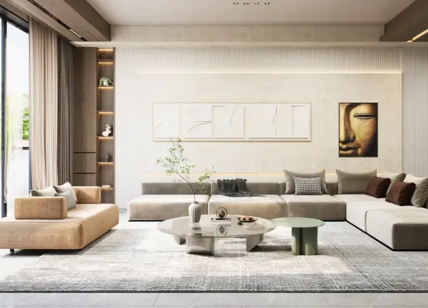 Living room interior design 3 by Visioncraft Interiors – Hyderabad
