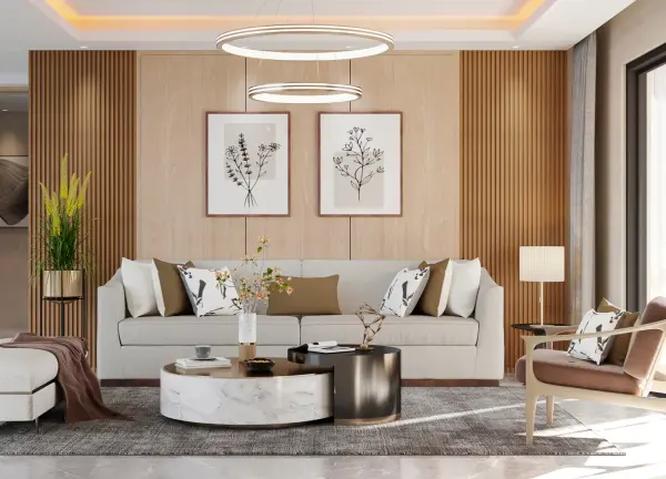 Living room interior design 5 by Visioncraft Interiors – Hyderabad