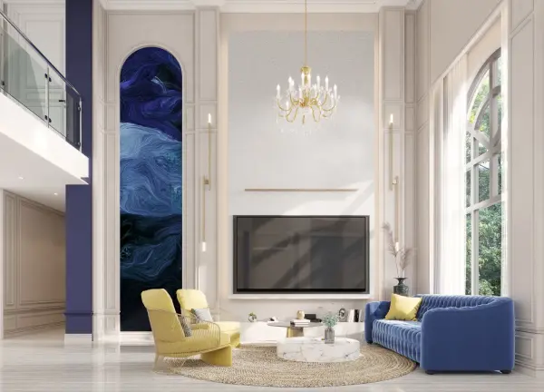 Living room interior design 6 by Visioncraft Interiors – Hyderabad
