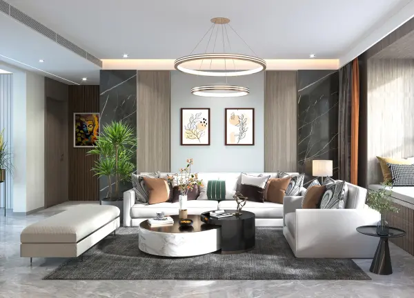 Living room interior design 9 by Visioncraft Interiors – Hyderabad