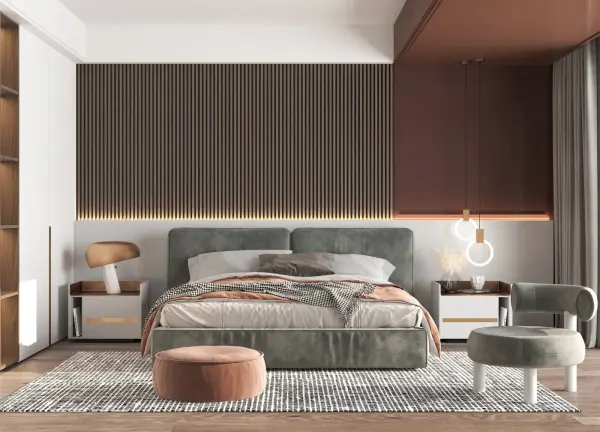 Guest bedroom interior design 11 by Visioncraft Interiors – Hyderabad