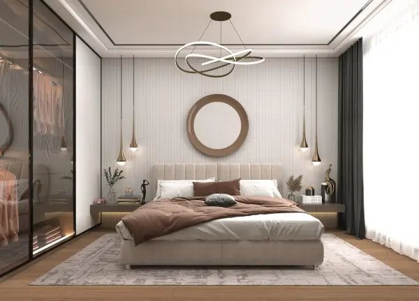 Guest bedroom interior design 6 by Visioncraft Interiors – Hyderabad