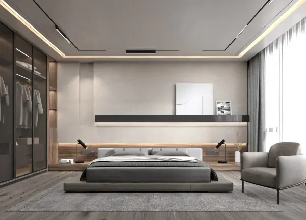 Guest bedroom interior design 7 by Visioncraft Interiors – Hyderabad